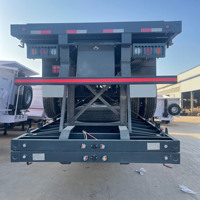 Semi-remorque plateau industrielle de 40 pieds, 3 essieux, capacité de charge de 40 000 kg, pour le transport d'équipements, avec carrosserie robuste