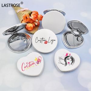 Pocket Mini <b>Makeup</b> Mirror Hand Held Vanity <b>Table</b> With Led Light <b>Makeup</b> Mirror Cosmetic Compact Pocket Hand Mirror - Product Image 6