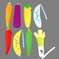 Étui à crayons et pochette en silicone souple imperméable avec fermeture éclair pour enfants, étudiants, organisateur de fournitures scolaires, porte-monnaie