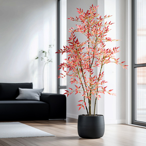 Chất lượng cao làm bằng tay nhựa cây tre nhân tạo thân thiện với môi trang trí nội thất nóng bán! Cây Nhân tạo của nhà sản xuất lành nghề - Product Image 2