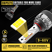 Remplacement de phare LED Gview G12W 9005 9006 Faisceau Hi-Lo Sans erreur Canbus Étanche IP65 Corps en aluminium d'aviation Longue durée de vie