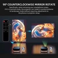 Projecteur vidéo de cinéma maison portable WiFi mini Cheerlux Factory OEM, prend en charge 1080P 4K Full HD LCD, angle de rotation de 360 degrés