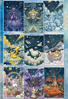 Cartes de collection YQ, cartes à jouer en papier coloré, cartes d'art d'anime japonais, cadeau pour les fans