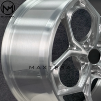 Jantes en alliage Maxtera forgées sur mesure, finition argent brossé, style P111SC pour Porsche 911, BMW M3 M4 M5, Audi AMG, Camaro, Corvette, Mustang