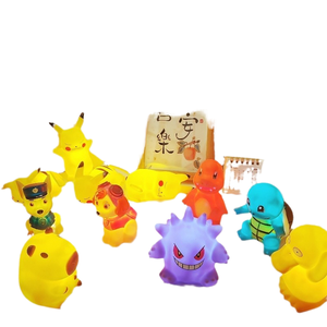 新款 PVC LED 夜灯，带皮卡丘暖光，适合儿童卧室，适合生日快乐之夜的床头柜，日本动漫源 - Product Image 2