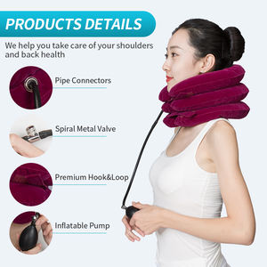 Dispositivo de tracción para cuello <span class=keywords><strong>Cervical</strong></span>, Camilla De cuello inflable, cuello crónico y alivio del <span class=keywords><strong>dolor</strong></span> de hombros, cuello <span class=keywords><strong>Cervical</strong></span> Brace Collar - Product Image 6