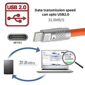 Factory 120w Metal Super Fast Charging Cable Usb to Type C <b>Micro</b> 6a Fast Charging Data Line Usb Silicone Quick Charge Cable - Product Image 2