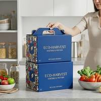 Boîte en plastique ondulé PP recyclable et réutilisable pour le stockage des aliments, des légumes et des fruits