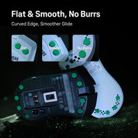X-Raypad Jade Air 6.5Mm PU Penyerap Guncangan Rebound Tinggi Tahan Aus Pengurang Kebisingan Tahan Lama 40 Buah Sepatu Mouse Gaming