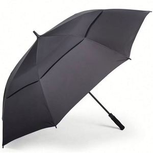 Promotional 54 Inch Automatic Open Golf Umbrella Oversize <b>Extra</b> <b>Large</b> Double Canopy Vented Windproof Waterproof Stick Umbrellas - Product Image 2