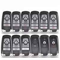 Boîtier de clé de voiture universel programmable à 2/3/4/5 boutons, coque de clé intelligente pour clés de voiture Ford