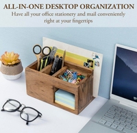 Usine multi-fonctionnelle porte-crayon en bois bureau fichier stockage Rack bureau organisateur de bureau pour la maison de bureau
