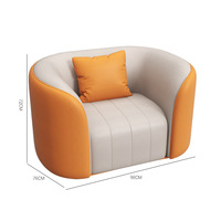 Ensemble de canapés de style nordique minimaliste moderne pour hall d'hôtel, réception, négociation, salon de beauté, réception d'entreprise, canapé de détente