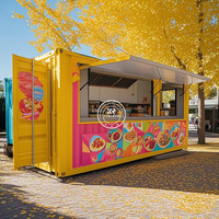 40ft 20ft Customize Modern Outdoor Modular Shipping Restaurant Extensible Fullu Cuisine équipée Petit conteneur d'expédition Bar