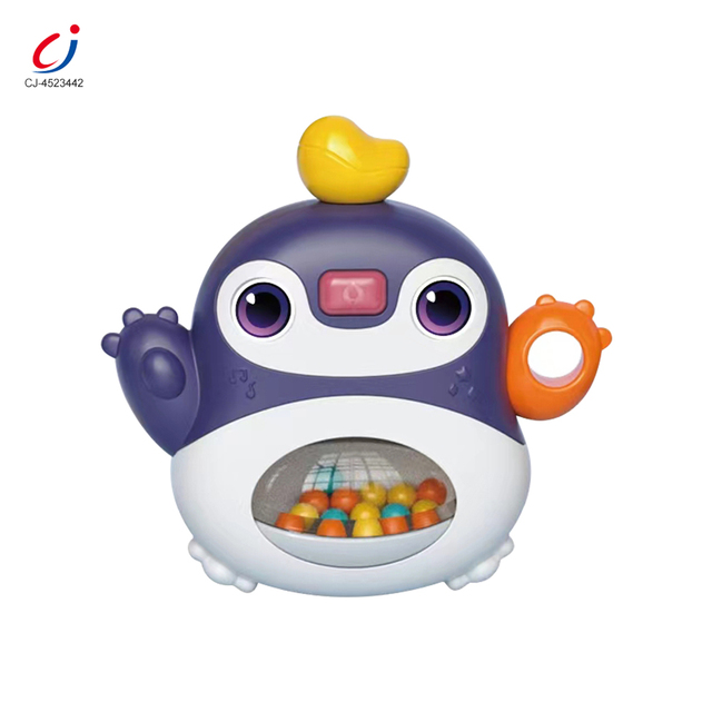 Chengji Hot Sale Early Learning Educational Toys Soothing Electric Music Function Cartoon penguin Light up Toys