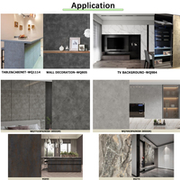 Plaque décorative pour meubles en panneau UV haute brillance, imprimée sur mesure, effet marbre et grain de bois, qualité E0, sans formaldéhyde