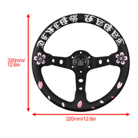 Volant de course JDM personnalisé Type~R, en matériau personnalisé, de couleur personnalisée, avec broderie, pour drift