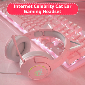 <span class=keywords><strong>ONIKUMA</strong></span> <span class=keywords><strong>K9</strong></span> หูฟังสำหรับเล่นเกมแบบมีหูแมว ไดรเวอร์ 50 มม. เสียงรอบทิศทาง 7.1 RGB แบบมีสาย ไมค์ตัดเสียงรบกวนแบบหน่วงเวลาต่ำ พีซี PS5 - Product Image 4