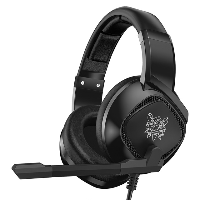 Free Sample ONIKUMA K19 Black Noise Reduction 3.5mm Wired RGB Gaming Headset