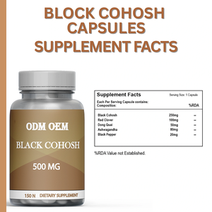 Extracto de Cohosh Negro en Polvo OEM Personalizado, Cápsulas de Raíz de Cohosh Negro, Producto Herbal de Marca Privada ODM, Suministro al por Mayor - Product Image 3