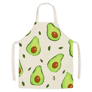 Juego de Delantales sin Mangas con Estampado Cítrico Bohemio al por Mayor, Tela Premium Tipo Lino, Poliéster, Transpirable y Ajustable para Cocina - Product Image 5