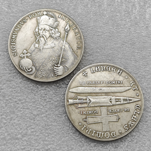 Pièces de monnaie commémoratives de style antique de l'<span class=keywords><strong>Empire</strong></span> romain SIGISMUNDVS ROM IMPERATOR 1656, cadeaux, décoration de la maison - Product Image 1
