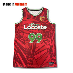 Streetwear personnalisé maillot de basket-ball vintage Vietnam usine fabricant en gros - Product Image 1