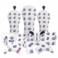 Couvre-chef de club de golf en cuir PU avec logo personnalisé OEM Couvre-chef imperméable à l'eau avec personnalisation de luxe