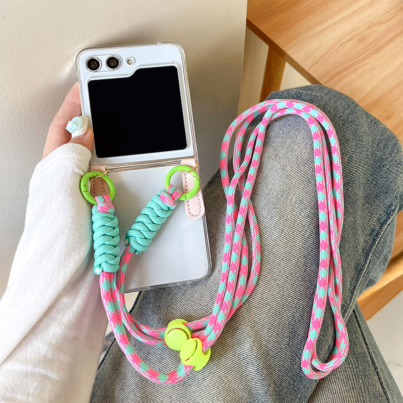Hard Shell - Colored Braided Cord - Pink