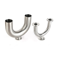 Raccord en T sanitaire à trois voies en acier inoxydable Longding, type Tri-Clamp