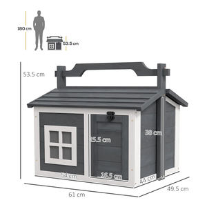 Cages à lapins d'extérieur pour l'élevage commercial avec mangeoire en bois, design moderne et luxueux pour petits animaux - Product Image 6