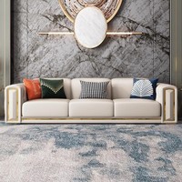 Ensembles de canapés modulaires en cuir tufté de luxe JINS rembourrage en mousse de tissu métallique de qualité supérieure pour hôtel appartement entrepôt salon