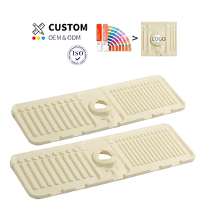 Tappetino Classico Personalizzato in Silicone per Rubinetto, Protezione Antischizzo per Lavello da <span class=keywords><strong>Cucina</strong></span>, Vassoio Raccogligocce, Protezione Asciugatura Acqua per Piano di Lavoro - Product Image 1