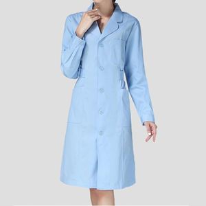 OEM Lady <span class=keywords><strong>Sexy</strong></span> ricamato la luce assistente dentale donne infermiere camice da laboratorio manica corta lungo medico uniforme scrub - Product Image 4