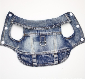 Venta al por mayor ropa para mascotas chaqueta vaquera chaleco para mascotas camisas monos azules abrigo de mezclilla chaqueta para perro para cachorro <span class=keywords><strong>pequeño</strong></span> - Product Image 4