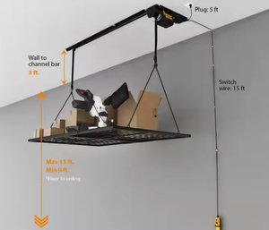 Plateforme de levage robuste pour stockage au plafond en métal 3*8, élévateur de stockage à charge lourde - Product Image 3