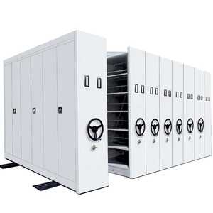Estantería Móvil Compacta con Control Electrónico, Resistente, para Biblioteca, Mueble Metálico Moderno - Product Image 1