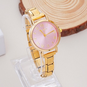 Nuevo Reloj de Pulsera Italiano con Dijes, Eslabones de Acero Inoxidable Plateado y Dorado, Reloj Italiano con Dijes y Diamantes - Product Image 2