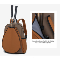 Sac à dos de sport Fuliya en tissu Oxford imperméable avec logo personnalisé, grande capacité, pour tennis et badminton, avec compartiment à chaussures