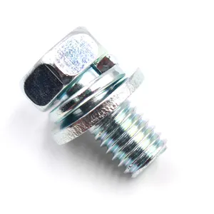 Vis à métaux à tête cylindrique Phillips 1/2 "x 2-1/2" boulon à tête hexagonale en acier inoxydable vis à douille combinée