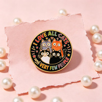 8 Stile Lustige Slogan-Katzen-Emaille-Pins-Set, Ramen-Nudel-Kätzchen-Anstecknadel, Niedliche Flauschige Kätzchen-Brosche für Rucksack, Jacke, Kleidung
