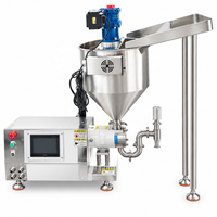 Machine de remplissage à pompe rotative à trémie à pression spirale descendante avec plateforme de chargement pour mayonnaise, gel cosmétique, vaseline