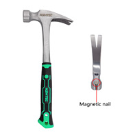 Marteau droit à griffes de 8oz 12oz 16oz 24oz manche antidérapant en acier de haute qualité avec clou magnétique