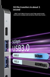<span class=keywords><strong>MacBook</strong></span> <span class=keywords><strong>Pro</strong></span>/Air用Type Cハブ 7ポートドングル SD/TFカードリーダー付き 100W PD USB 3.0 アルミニウム合金製 <span class=keywords><strong>Windows</strong></span>対応 - Product Image 4