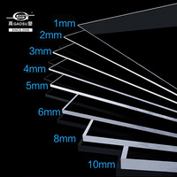 Plaque en plastique GPPS transparente personnalisée de 2,5 mm, résistante aux UV, haute brillance, pour impression sérigraphique, panneau PS pour signalétique – Vente chaude