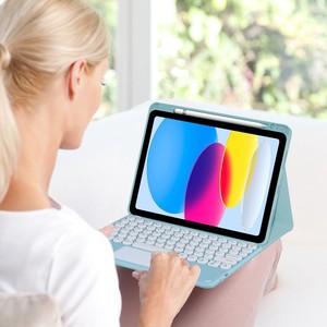 Coque Étui avec Clavier <span class=keywords><strong>pour</strong></span> <span class=keywords><strong>iPad</strong></span> 11ème Génération A16 2025 11 Pouces et <span class=keywords><strong>pour</strong></span> <span class=keywords><strong>iPad</strong></span> 10ème Génération 10.9 Pouces avec Pavé Tactile - Product Image 6