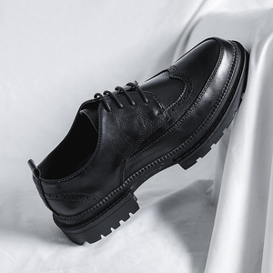 Men's Broock <b>shoes</b> uniform dress suit Oxford <b>shoes</b> ultra-fine fiber leather luxurious design style leather <b>shoes</b> - Product Image 6