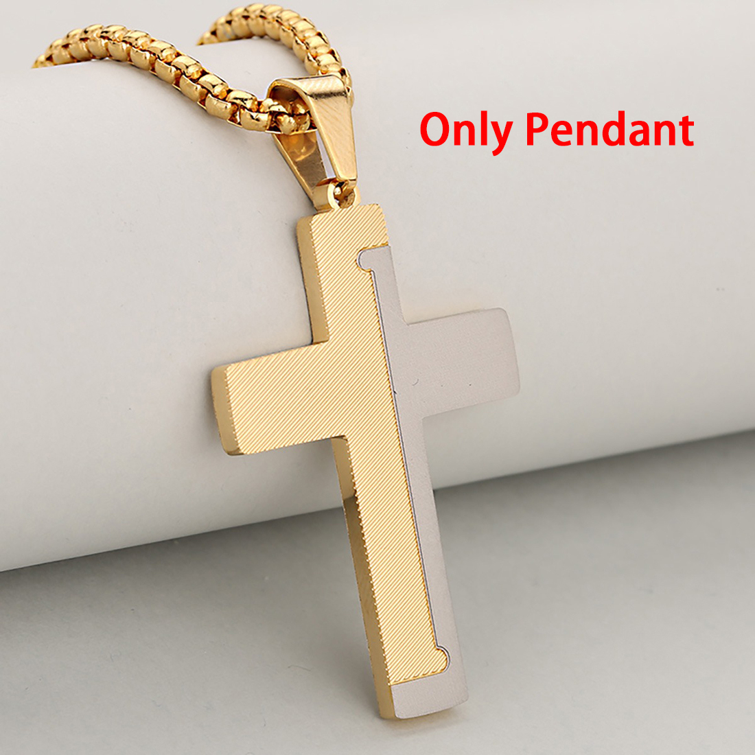 Pendentif en argent et or