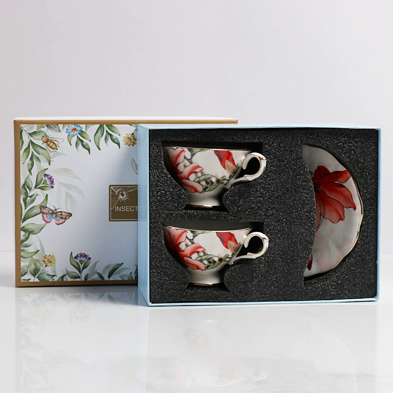 double cup and saucer