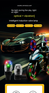 Lumières LED pour moyeux de roue de <span class=keywords><strong>voiture</strong></span>, rechargeables automatiquement, lumière de nuit pour <span class=keywords><strong>valve</strong></span>, lampe décorative colorée à flash explosif pour pneus de moto - Product Image 6